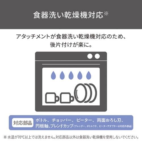 コードレスハンドブレンダー ブラック