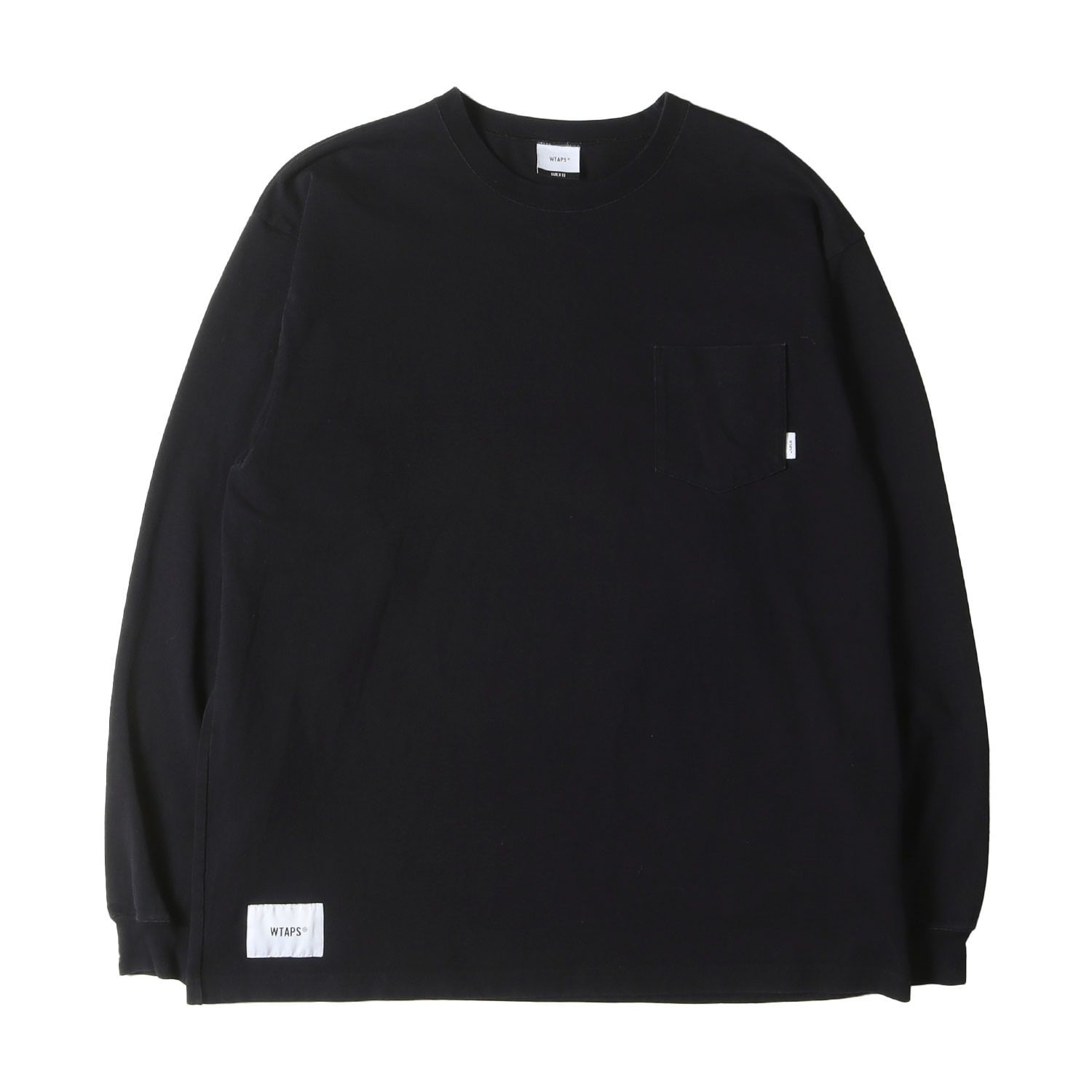 WTAPS ブラック 長袖カットソー　03 L WTAPS ブラック 長袖カットソー L W)taps - 古着 WTAPS ダブルタップス