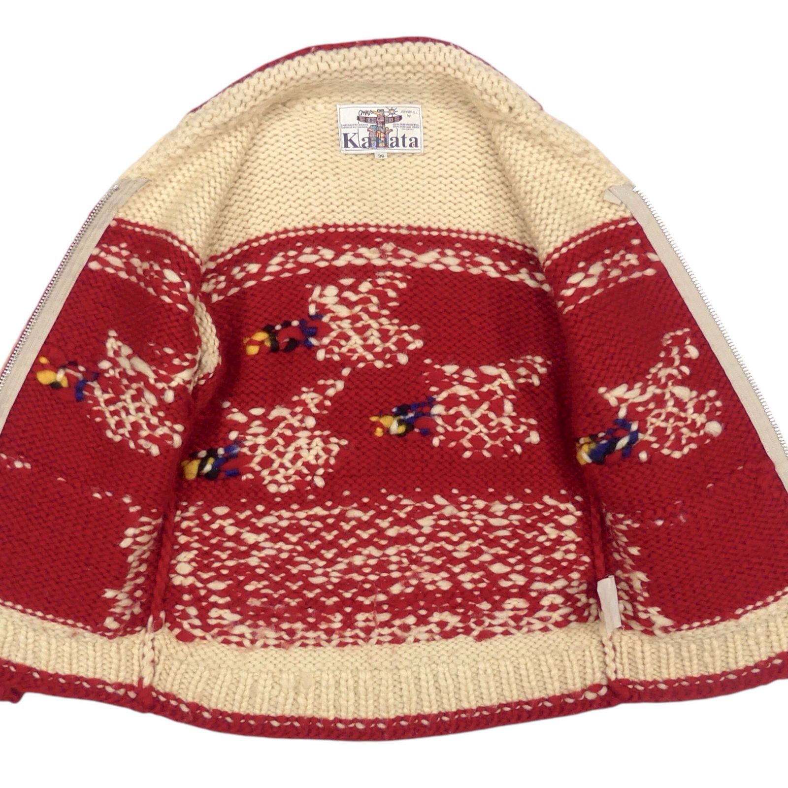【美品】KANATA カナタ ジョンブル別注 カウチンニット 36 美品】KANATA カナタ ジョンブル別注 カウチンニット 36 トップス