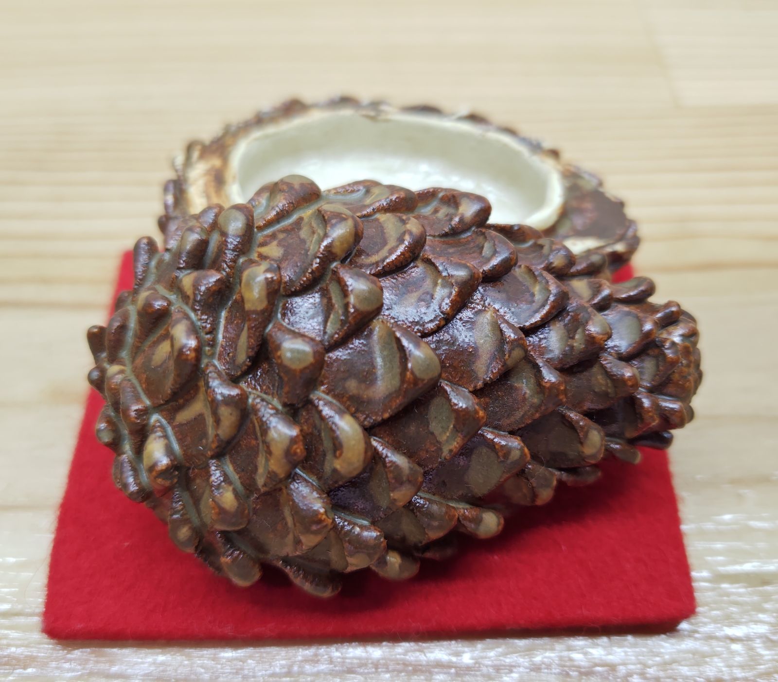 逢絢亭】茶道具 蓋置 萩焼 つくね蓋置 12代 田原陶兵衛 共箱入り