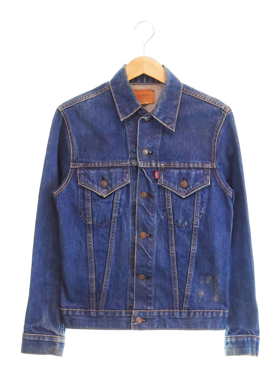 リーバイス Levi s 70s 70505 4th BIGE ケアタグ ボタン裏52 両面タブ 不均等V ヴィンテージデニム 70 s 70年代 ジャケット ブルー 103MT-2498