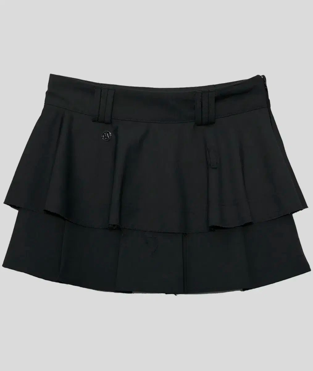 FLAREUP フ アップ レイヤード プリーツ スカート 黒 Layered Pleats Skir
