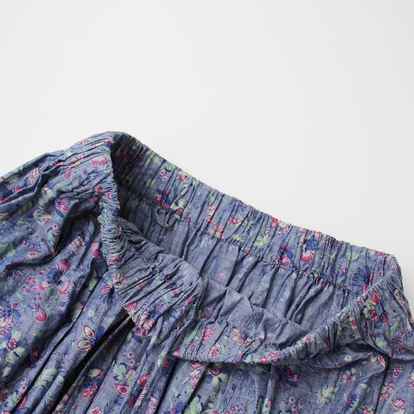 45R ダンガリー春花プリントドレス 【公式通販】