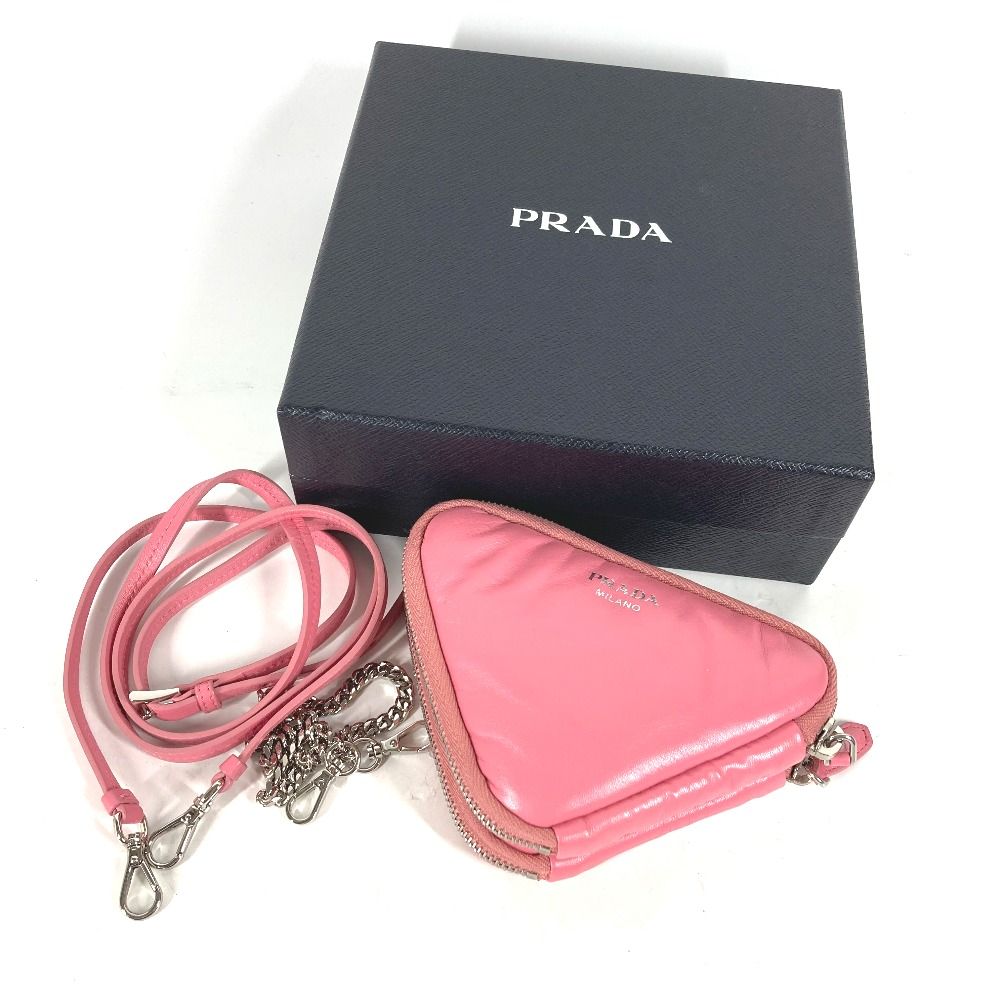 国内発送 プラダ ダブル シンボル トライアングル PRADA プラダ ショルダーバッグ ダブルトライアングル 三角ロゴ