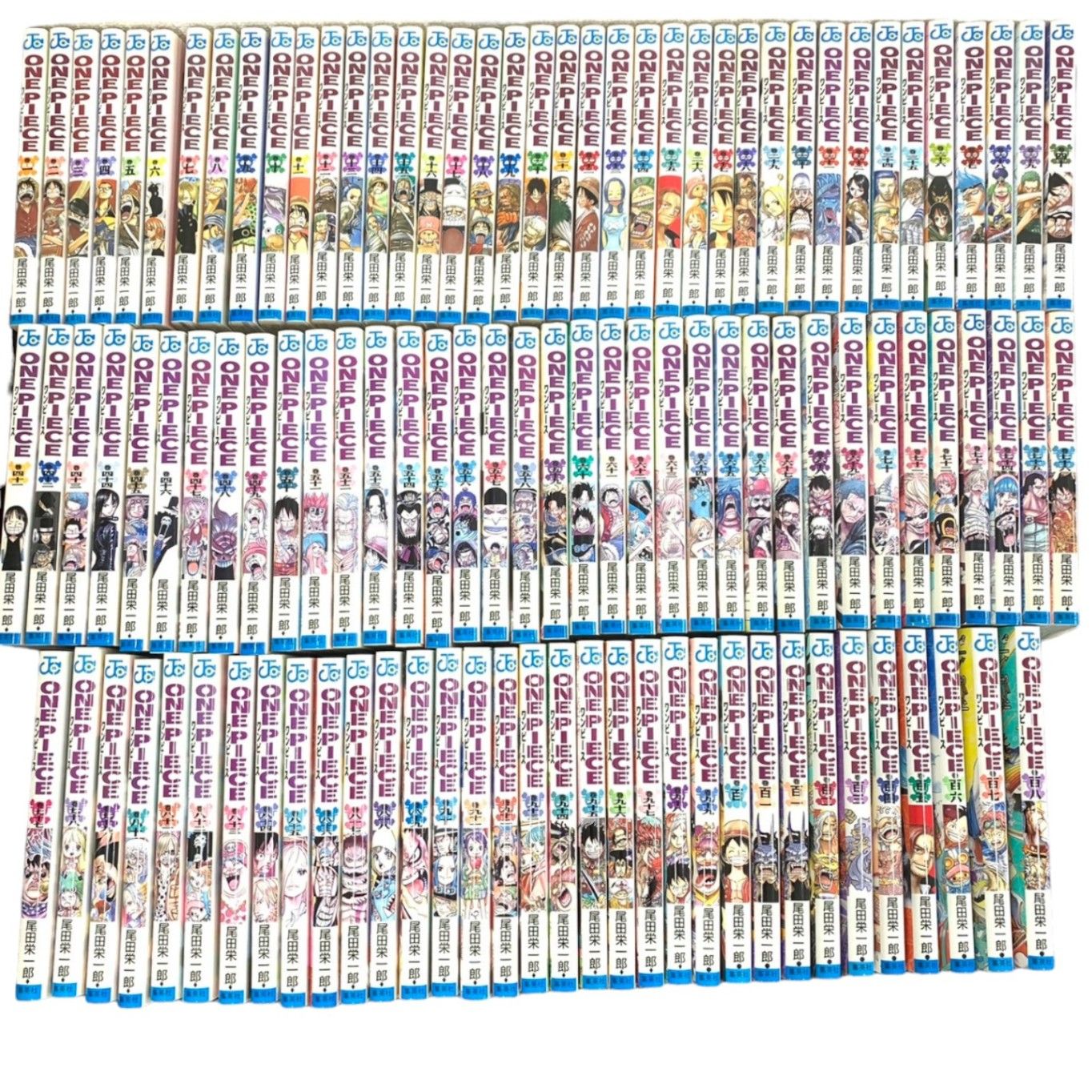 ワンピース全巻セット 1〜108巻（33巻のみなし、101巻2冊あり）