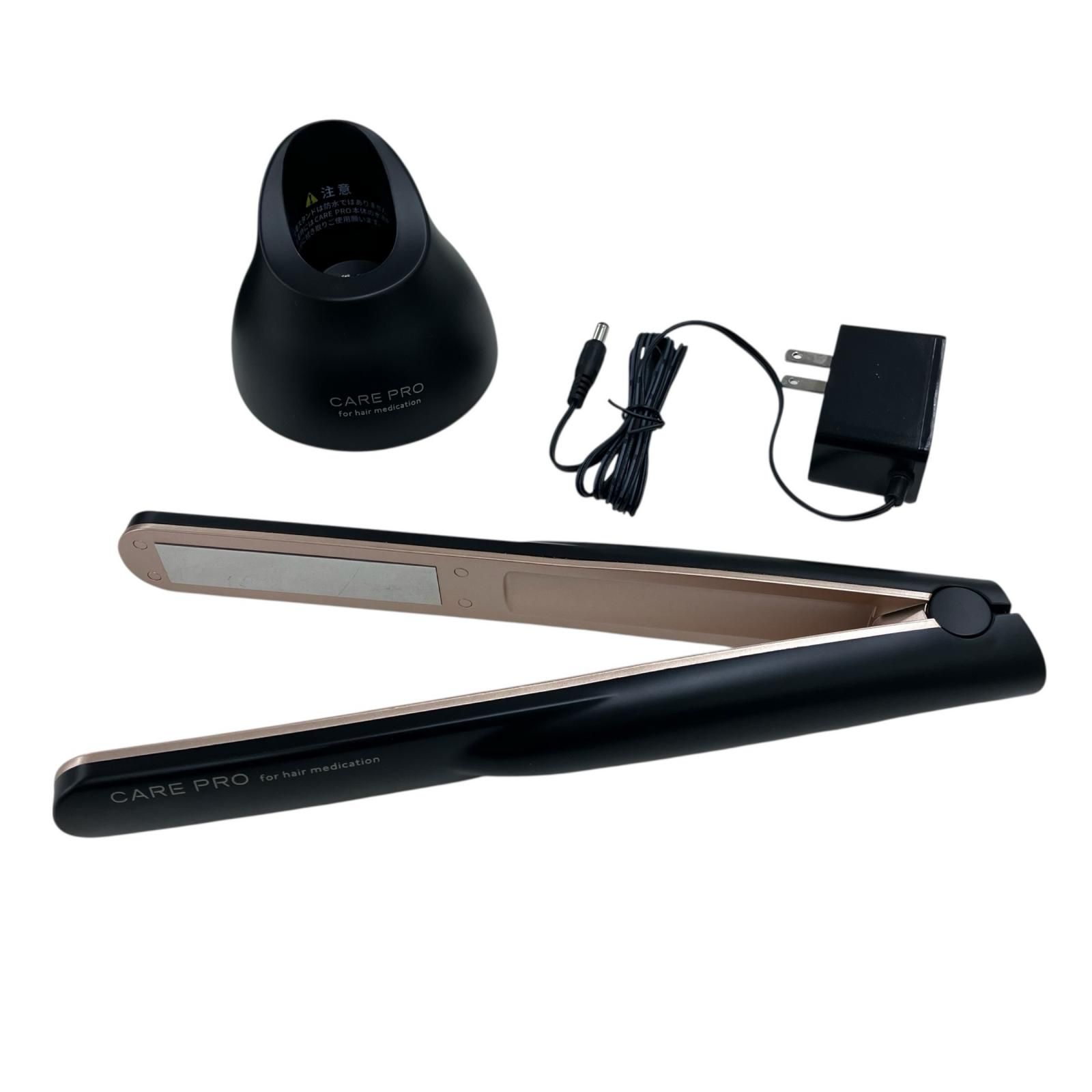  186000 CARE PRO ケアプロ 超音波アイロン BUI 01 ブラック ストレートヘアアイロン ヘアアイロン