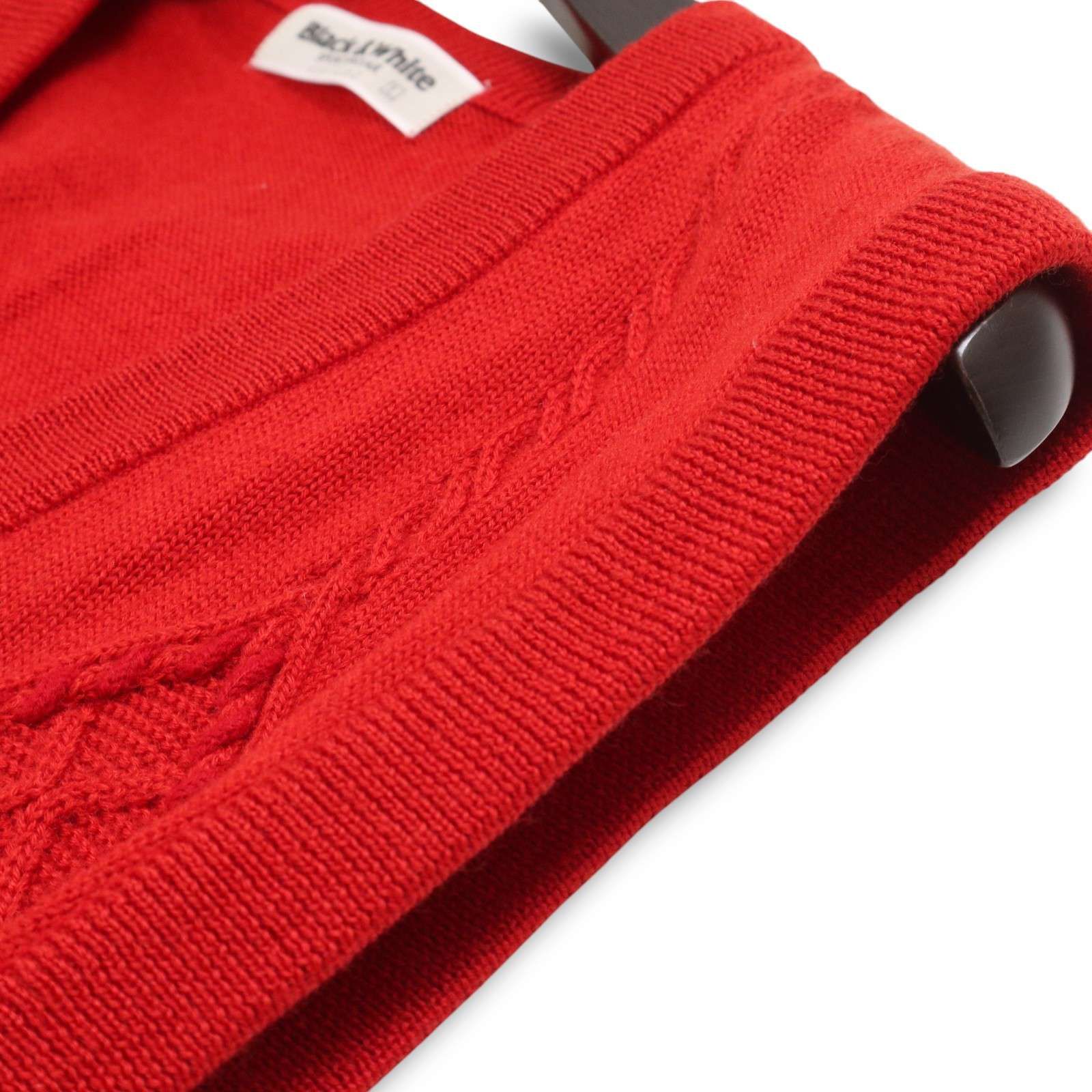 BLACK&WHITE ブラック＆ホワイト ゴルフ 秋冬 ドッグ刺繍 ウール100