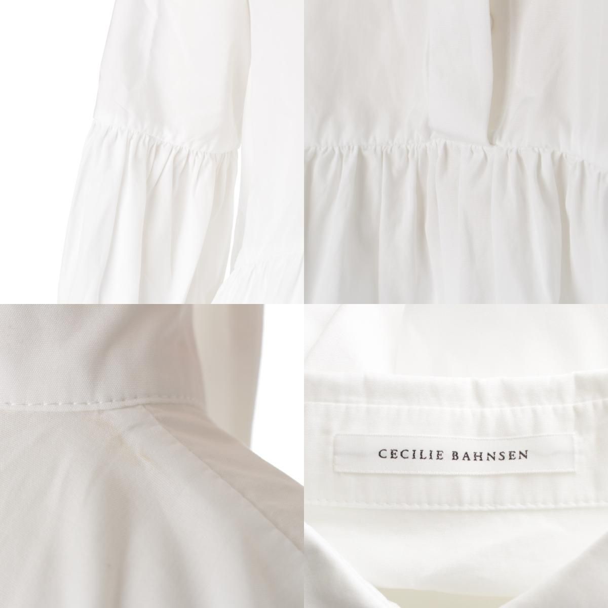 セシリーバンセン 23SS コットン ANDREA SHIRTS フレア シャツ 