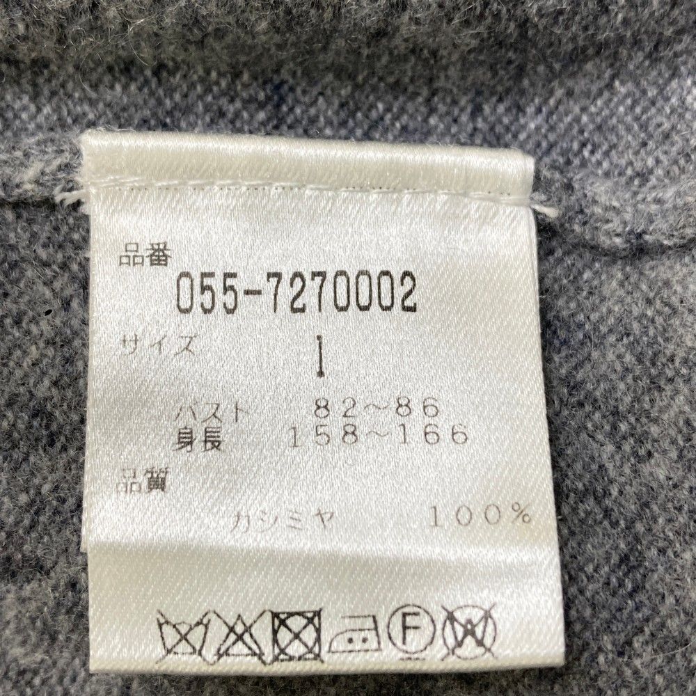 サイズ：1 PEARLY GATES パーリーゲイツ  ニット セーター カシミヤ  グレー系 [240101420057] ゴルフウェア レディース ストスト サイズ：1 PEARLY GATES パーリーゲイツ ニット セーター