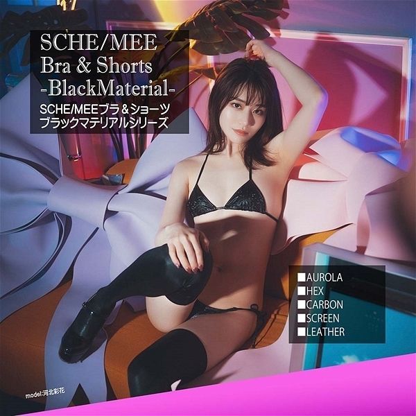 パルフェット SCHE/MEEセットアップランジェリーブラックマテリアル