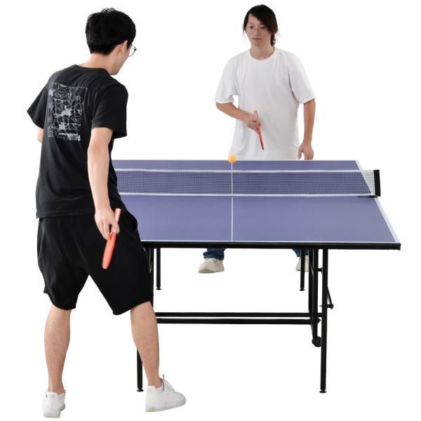 品質も 絶対に保証！ 卓球台 国際規格サイズ 家庭用サイズ セパレート式 移動キャスター付 ファミリー 組立式 壁打ち 折りたたみ式 家庭用 爆買 新生活