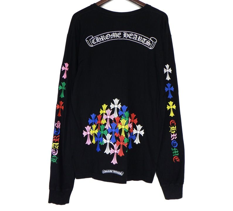 22ss クロムハーツ セメタリークロス ロンT ロゴ マルチカラー　XXL 22ss クロムハーツ セメタリークロス ロンT ロゴ マルチカラー