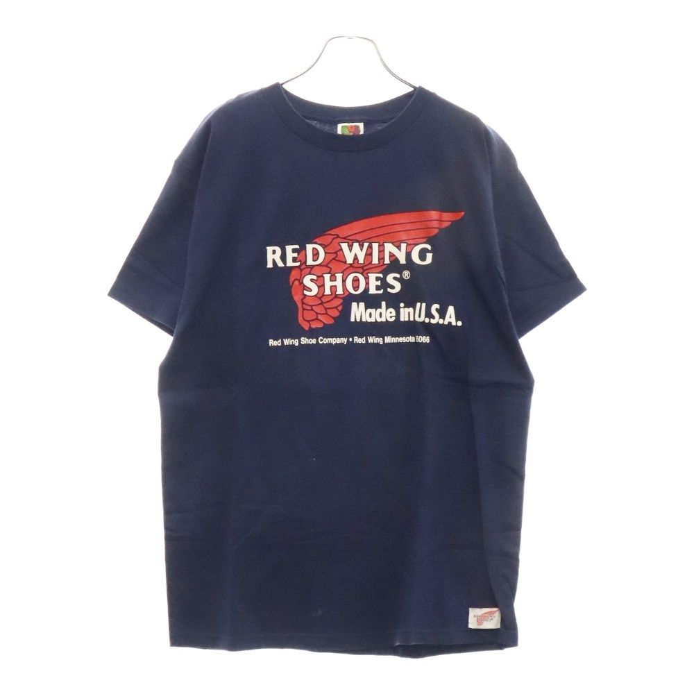 RED WING (レッド ウイング) ロゴプリント クルーネック 半袖Tシャツ カットソー ネイビー
