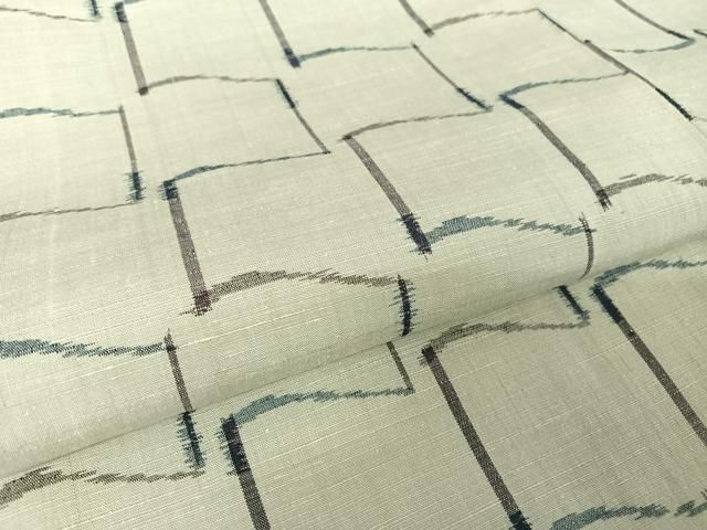 平和屋着物●希少 日本工芸会正会員 伝統工芸士 鈴木苧紡庵  手織紬　本草木染　瓦文　証紙付き　正絹　逸品　AAAX0081np 平和屋着物○希少 日本工芸会正会員 伝統工芸士 鈴木苧紡庵 手織紬 本