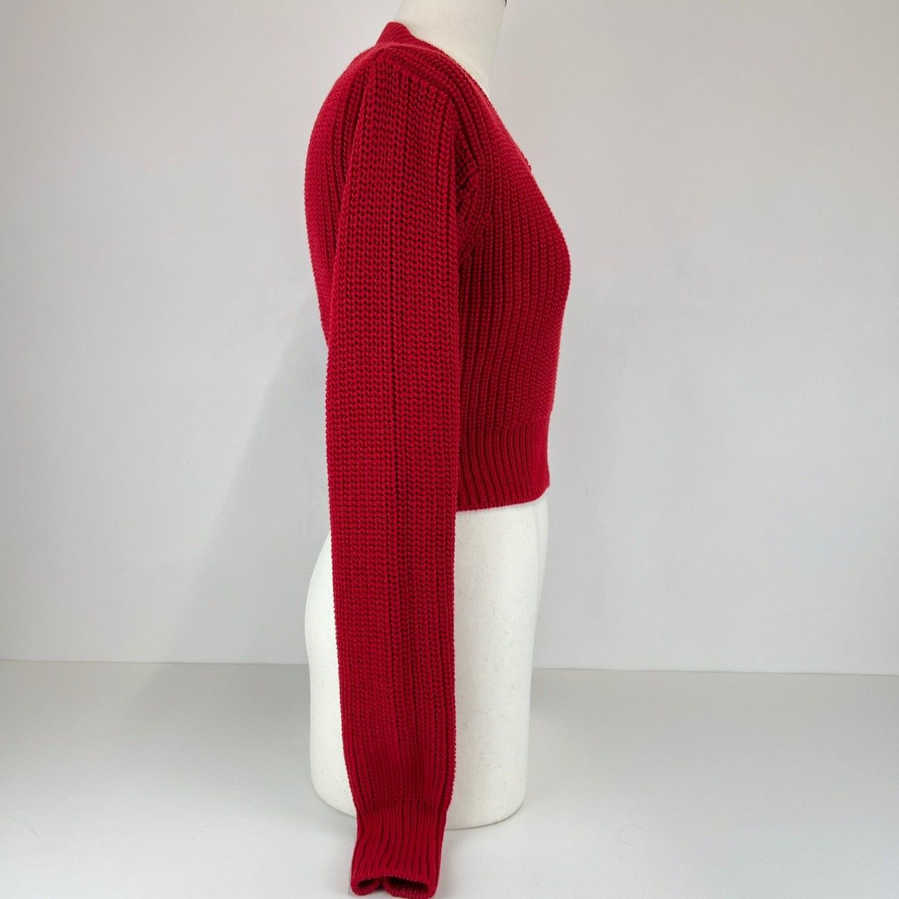 PRADA レッド 長袖ニットセーター 52 レッド（赤）系 XL以上