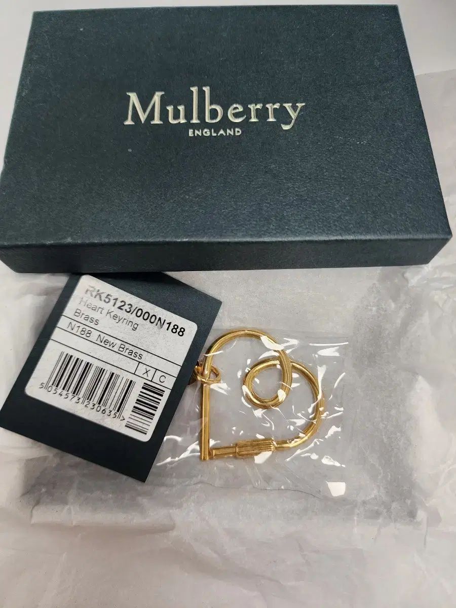 Mulberry ハート キーリング