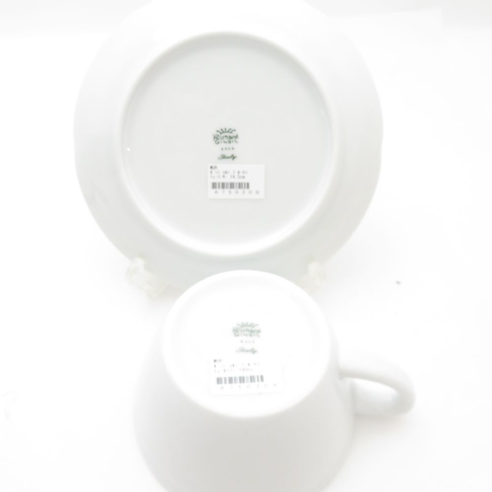 リチャードジノリ ボンジョルノ.ブルーロゴ .パスタ皿24ｃｍ２枚ペア　未使用 Richard Ginori - 未使用 Richard Ginori リチャードジノリ