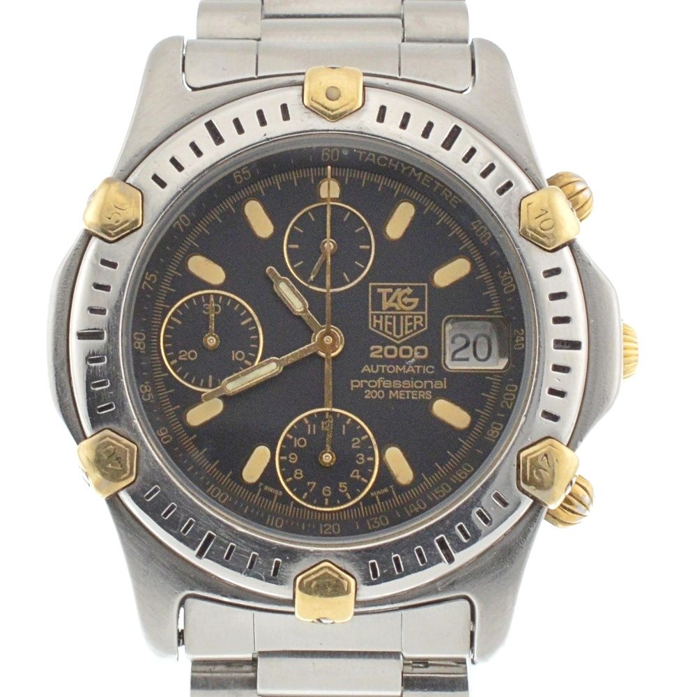 タグホイヤー TAG HEUER 165.306 2000 プロフェッショナル200ｍ クロノグラフ ベゼル インデックス部 YG メンズ I 134840