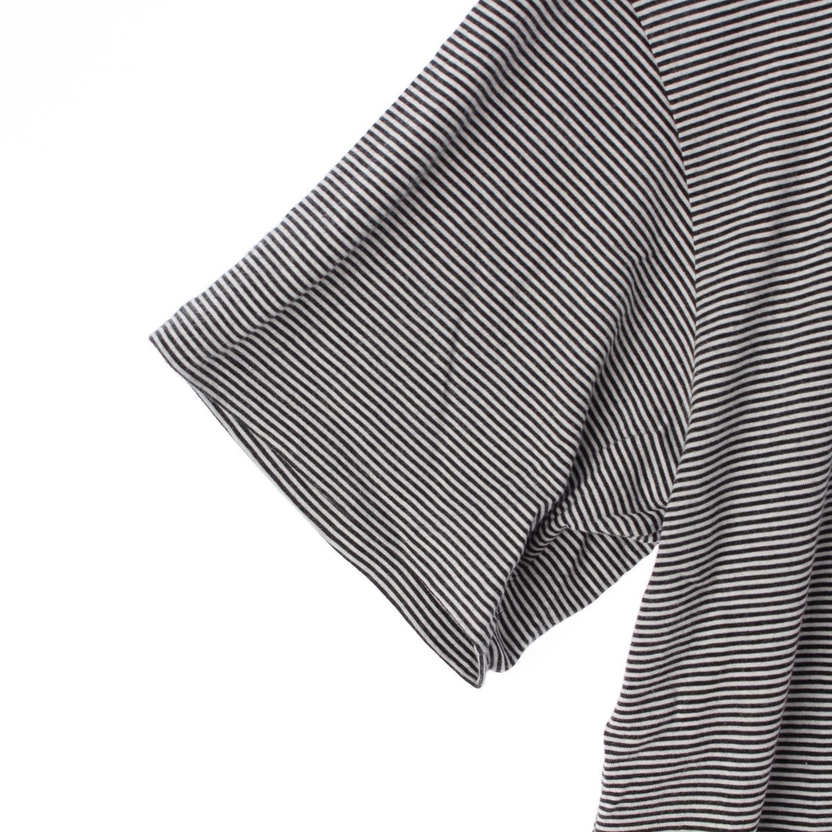 セリーヌ コットン CELINE PARISロゴ ボーダー ルーズ 半袖Tシャツ  