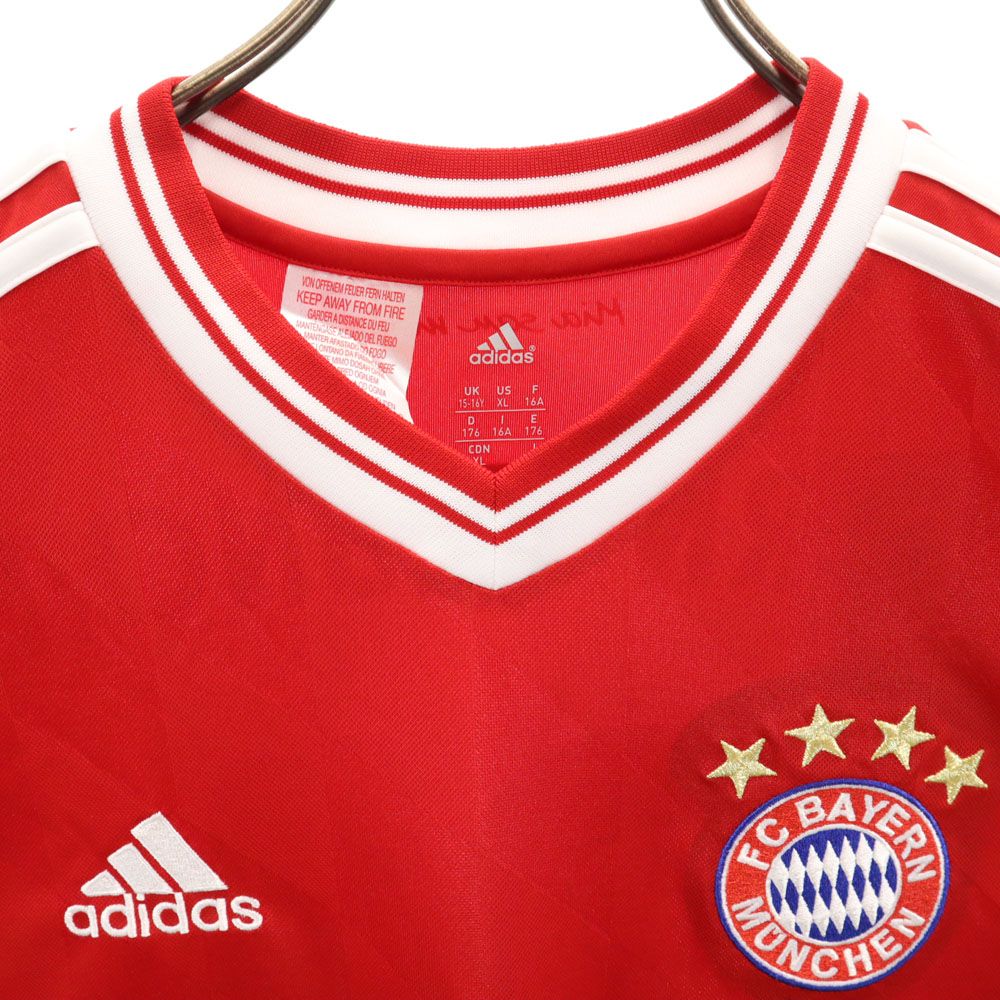 adidas - アディダス 未使用 バイエルンミュンヘン シュバインシュタイガー 31 サッカー 半袖 ユニフォーム 170 レッド adidas CLIMACOOL キッズ アディダス 未使用 バイエルンミュンヘン シュバインシュ