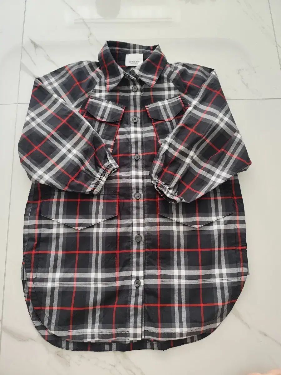 BURBERRY(バーバリー ) キッズ チェック シャツ ワンピース 6Y 【公式