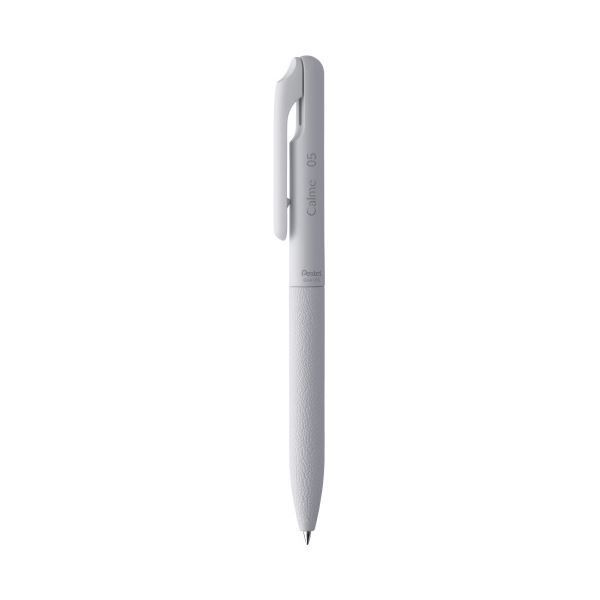 (まとめ) ぺんてる 単色ボールペン Calme 0.5mm インク色黒/グレイ