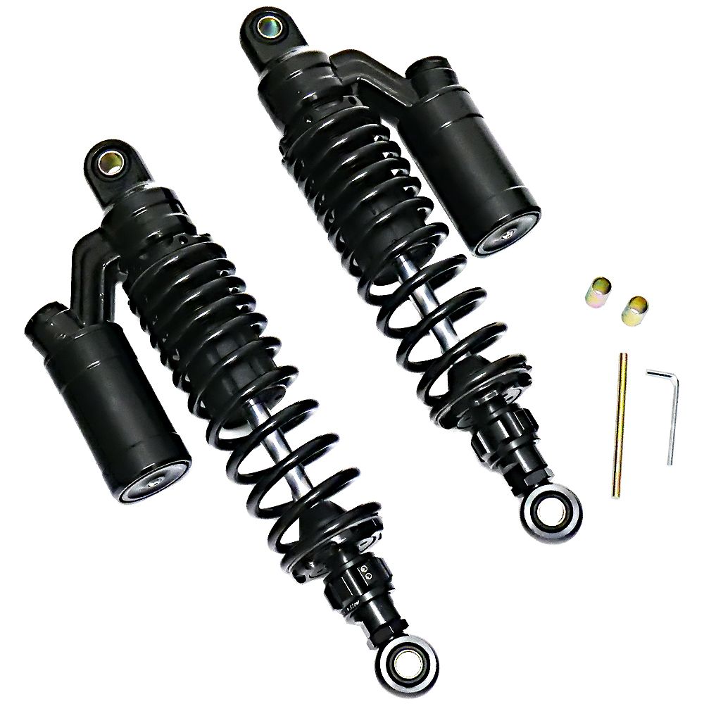 汎用 リアサスペンション リア サスペンション サス リアショック ブラック バイク パーツ カスタム パーツ オーリンズ風 320mm Z250FT ゴキ ザリ GS400 GT380 GSX250E GSX400E RG250E