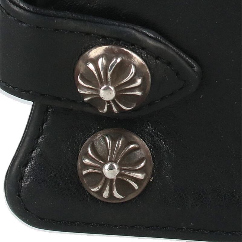 CHROME HEARTS キーケース クロスボール キーリング レザー クロム
