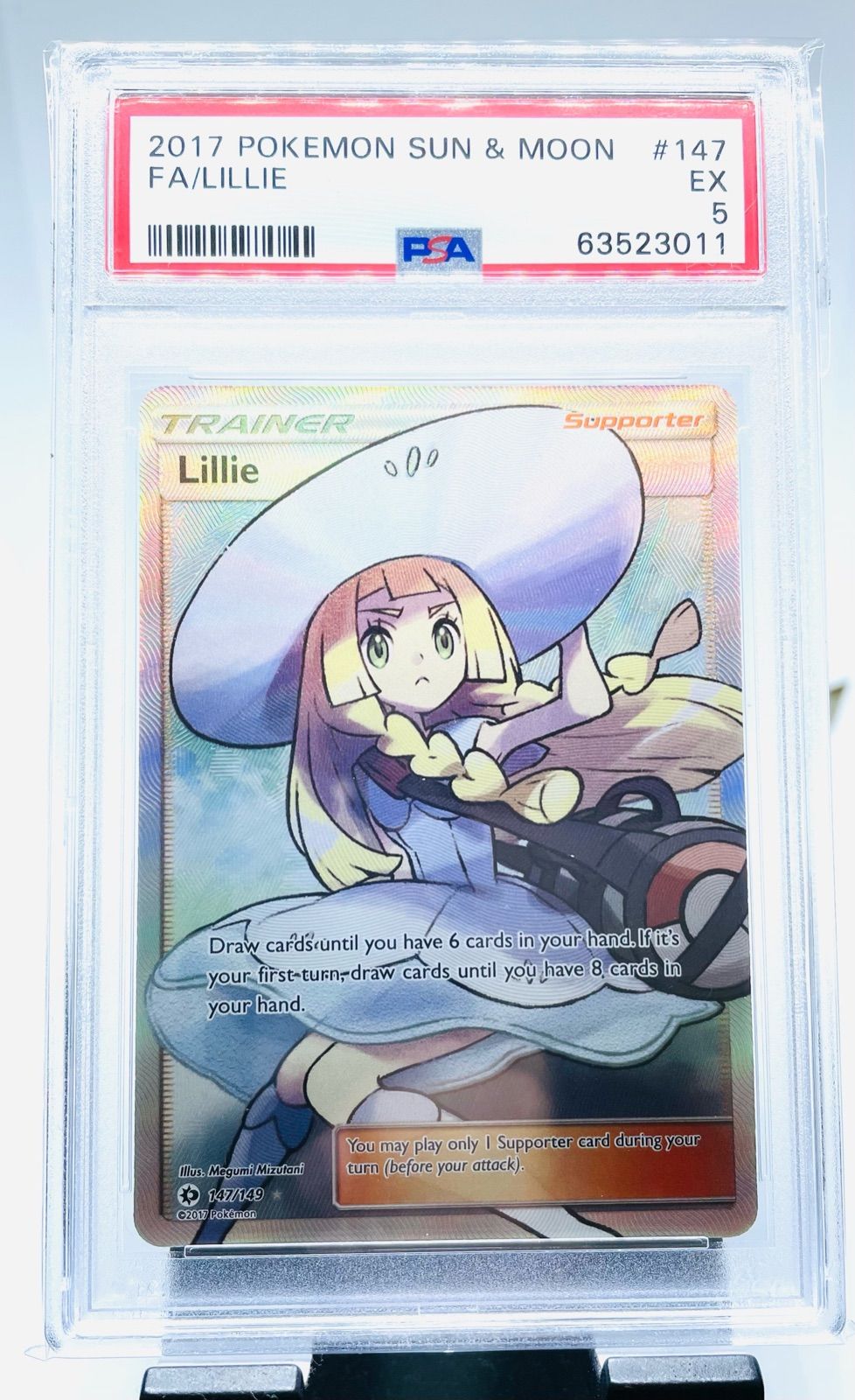 メルカリSHOPS】ポケモンカード 英語帽子リーリエ PSA5 - メルカリ