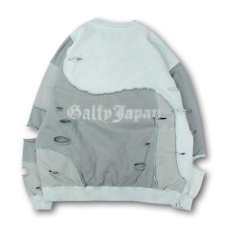 【GALFY/ガルフィー】ツギハギゾンビスウェット チャコール 中型犬 L GALFY(ガルフィー) “ツギハギゾンビスウェット” - DISSIDENT WEB