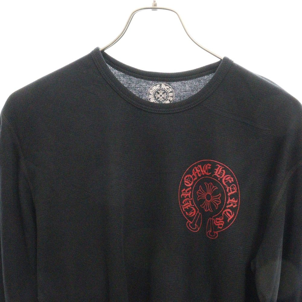 【CHROME HEARTS】 ホースシュー サーマル 長袖 カットソー 名古屋】クロムハーツ サーマル ロングスリーブ Tシャツ