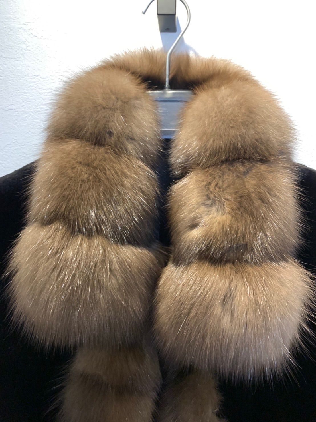 希少デザイン/フード SOBOL/ソボル ロシアンセーブル 毛皮 ロングコート 未使用○最高級毛皮○SOBOL ソボル SABLE ロシアンセーブル ショール