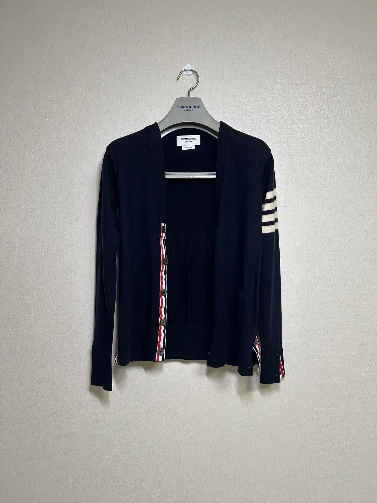 2size Thom Browne トム ブラウン ウールカーディガン ネイビー