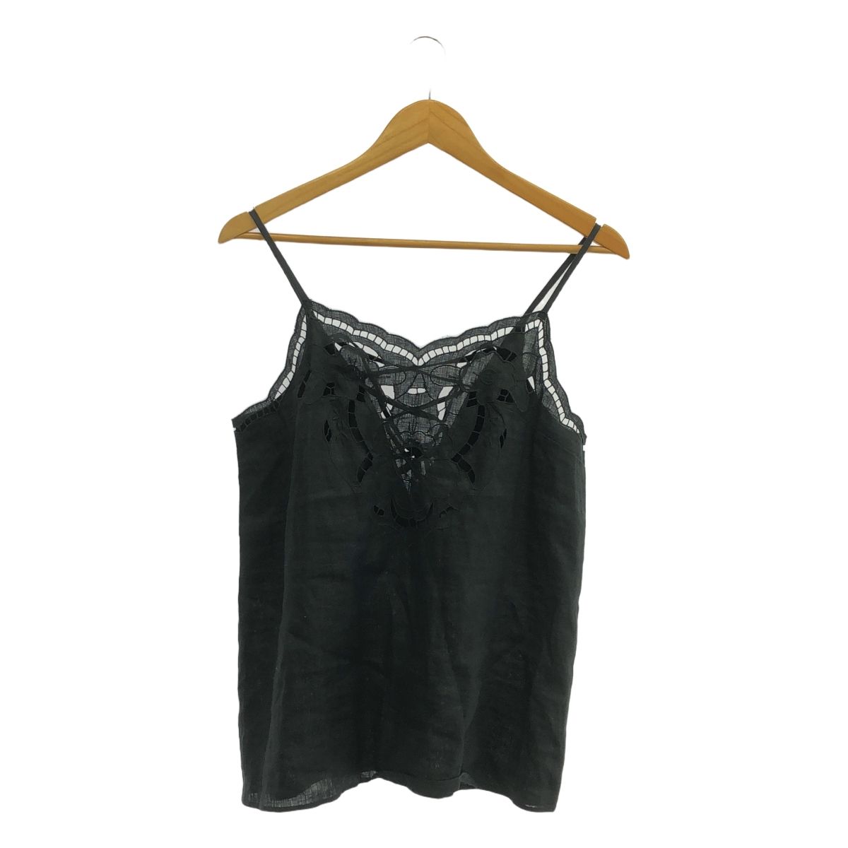 nesessaire | ネセセア | Cutwork camisole カットワーク キャミソール | 38 | ブラック | レディース