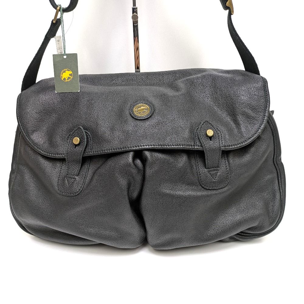 Dz805761 ハンティングワールド ショルダーバッグ メッセンジャーバッグ キャリーオール BWB3873 ブラック メンズ HUNTING WORLD