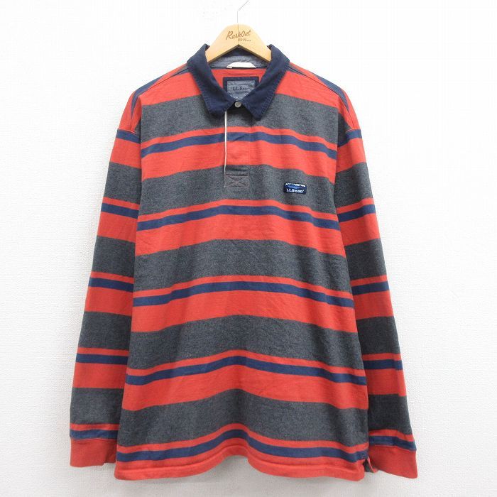 L.Lbean ラガーシャツ 長袖 ボーダー 古着 楽天市場】【公式】エルエルビーン ビンテージ ソフト ラグビー