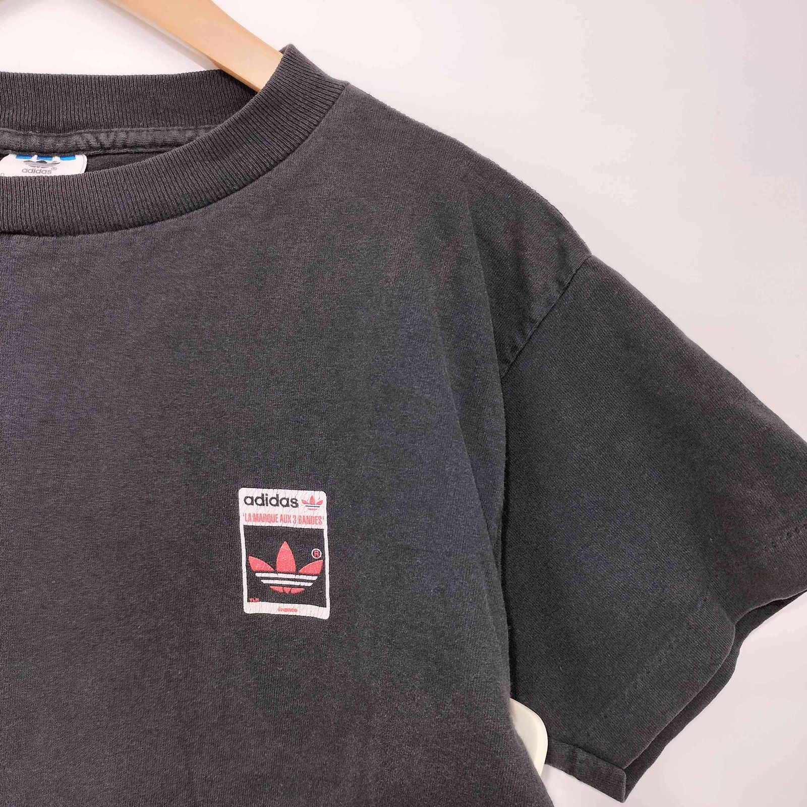 アディダス adidas 80-90S USA製 万国旗タグ 両面プリント S/S アディダス adidas 80-90S USA製 万国旗タグ 両面プリント S/S