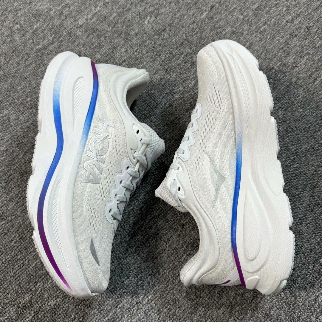 Bondi 9 ボンダイ スニーカー ランニングシューズ ランニング マラソン ランシュー グレイ ホワイト パープル