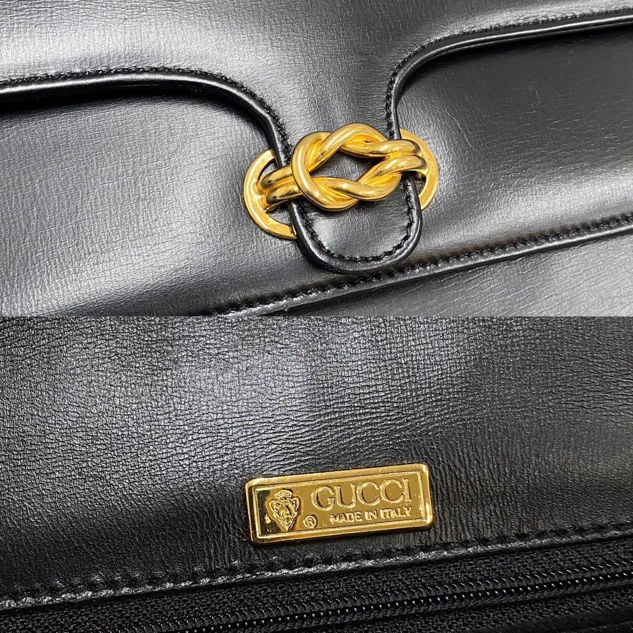 美品 GUCCI グッチ ゴールド ロゴ 金具 カーフ レザー スエード ワン 