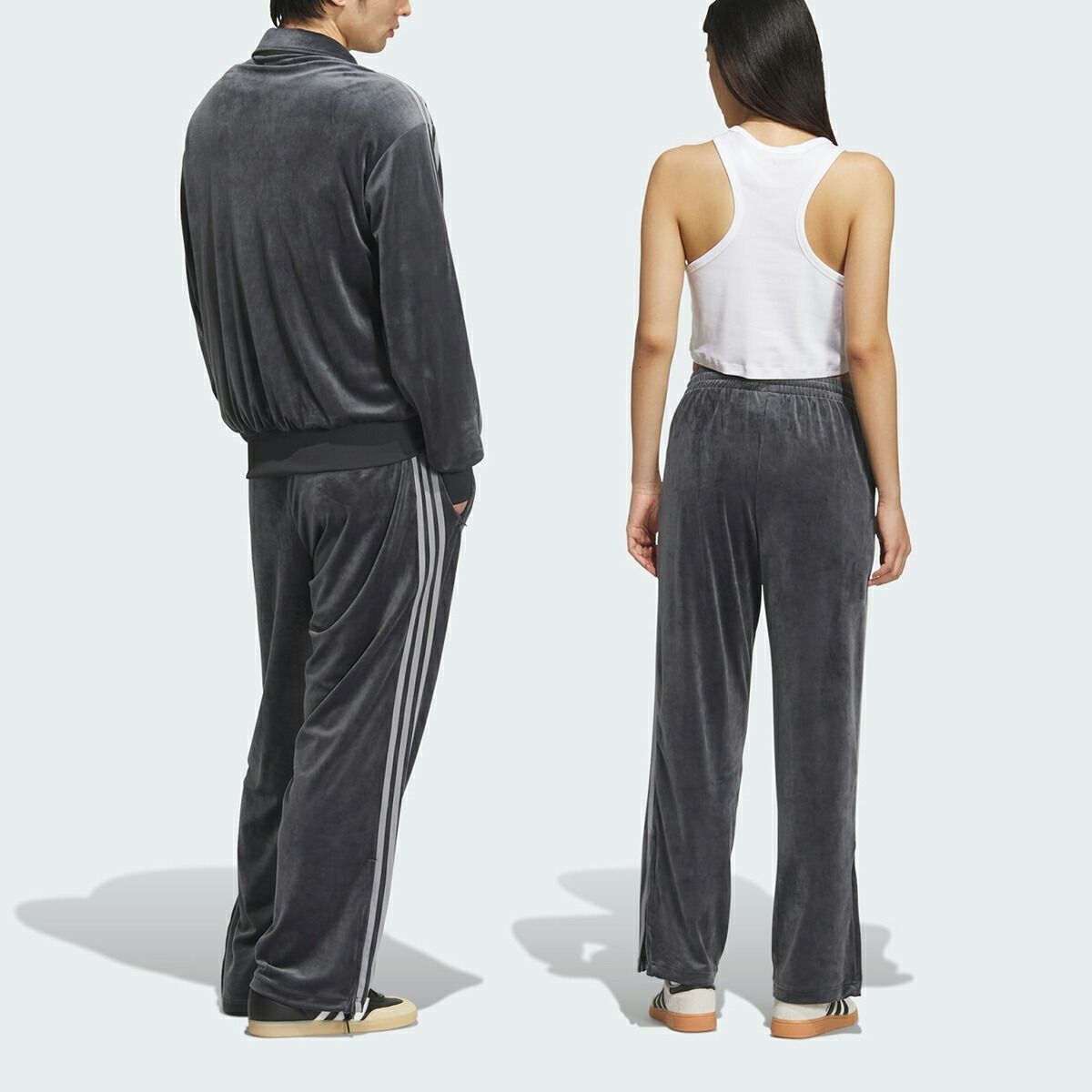 アディダス ファイヤーバード トラックパンツ ベロア グレー ジャージパンツ adidas アディダス ファイヤーバード ベロア トラックパンツ グレー