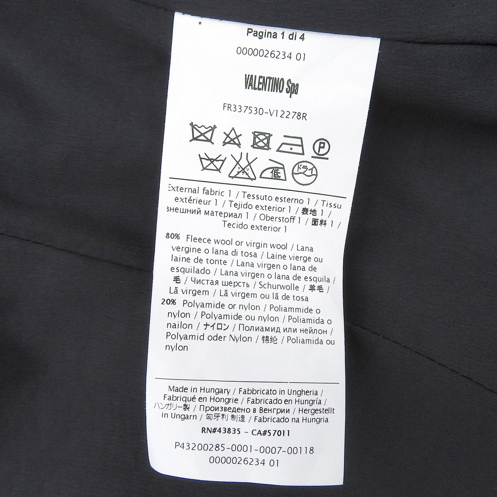 ♥品▲RED VALENTINO レッドヴァレンティノ FR337530 Aライン リボン付き ウールコート ブラック 38 正規品 レディース 定価120 750円 WWW_NOITHATQUANGTHANH_NET