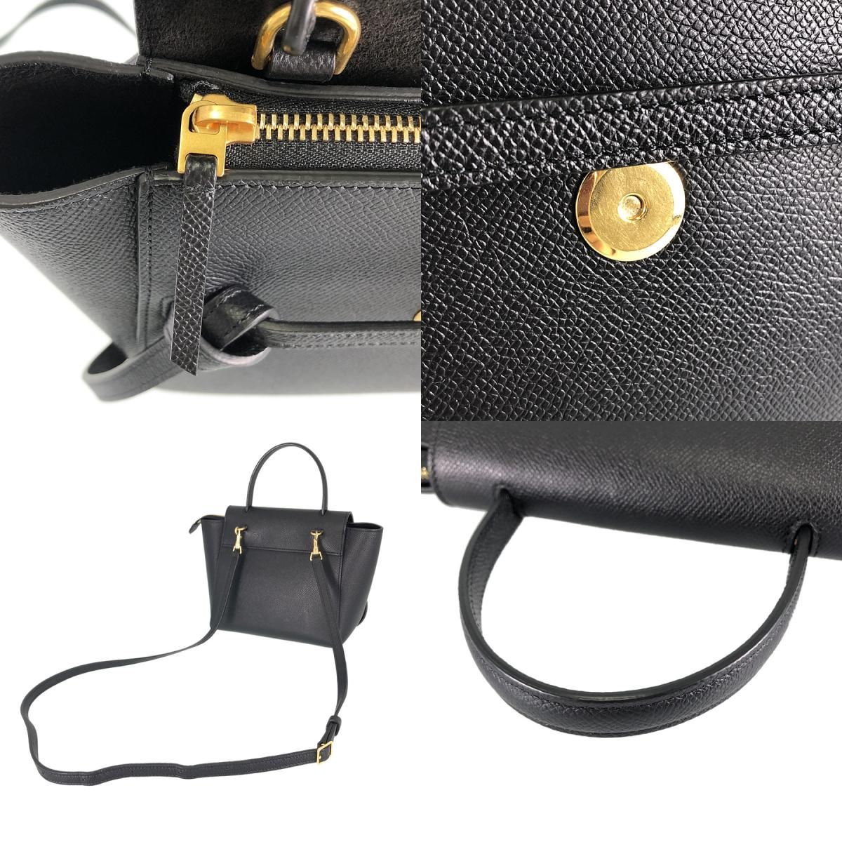 セリーヌ CELINE ベルトバッグ ナノ 2WAY ショルダー S-AT-4189