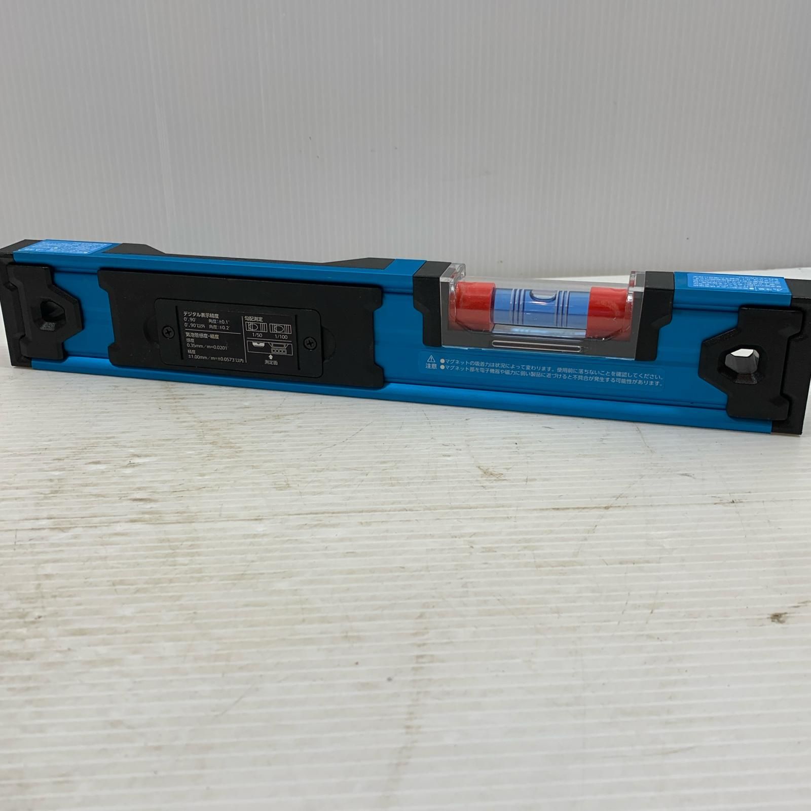 κκシンワ測定 工具関連用品 水平器 ブルーレベルPro 2 デジタル350㎜ 防塵防水 マグネット付 75316 ブルー