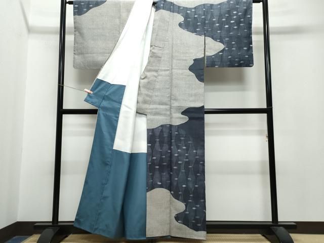 平和屋着物●訪問着　生紬　立涌鹿の子文　正絹　逸品　CAAT6906vf 平和屋着物○訪問着 生紬 立涌鹿の子文 正絹 逸品 CAAT6906vf - メルカリ