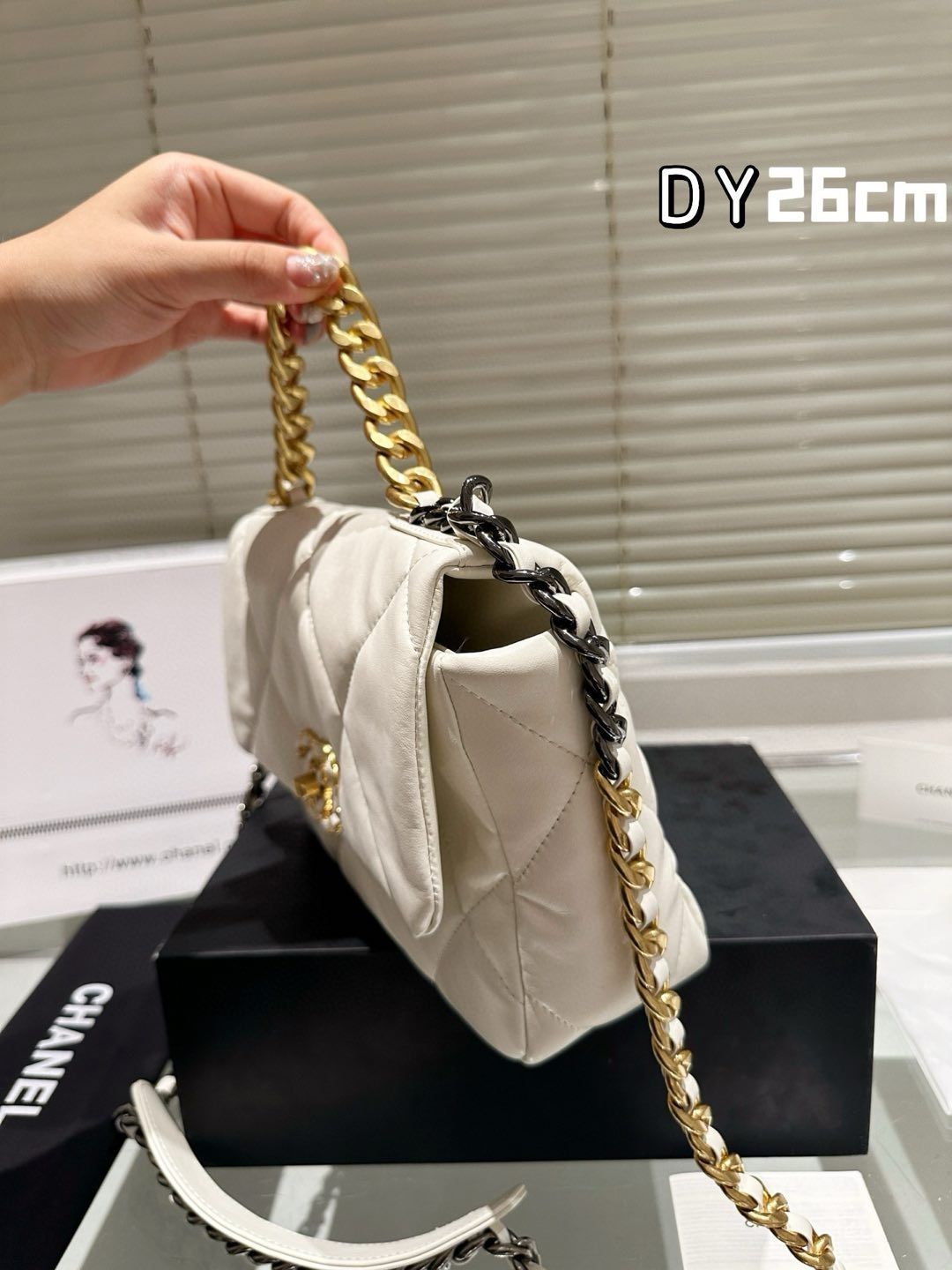 VINTAGE シャネル フラップバッグ17cm ダークパープル シャネル ボールチェーン付き ミニフラップバッグ 17cm パープル