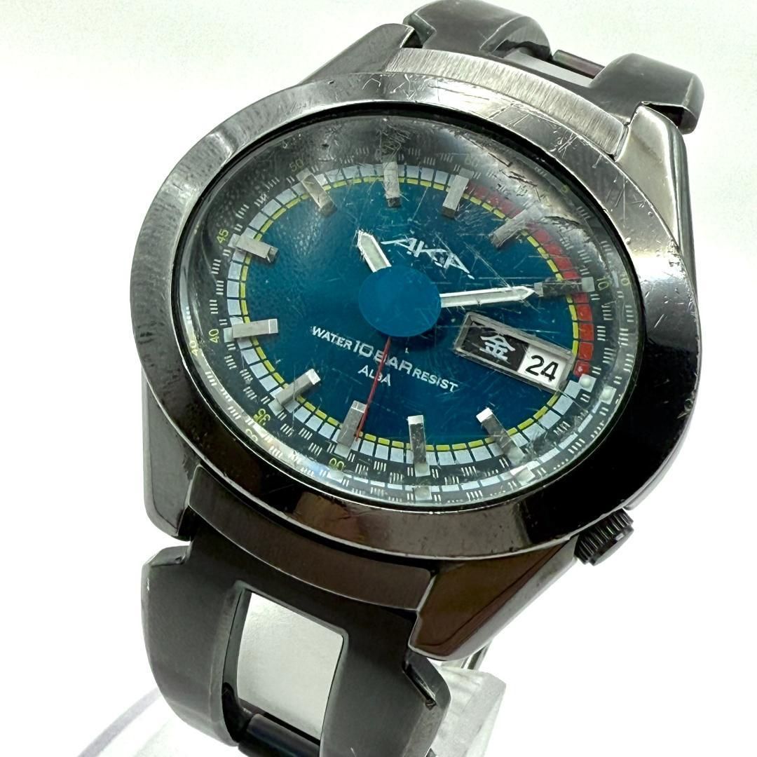 B032 ヴィンテージ SEIKO ALBA AKA オーバルケース メンズウォッチ