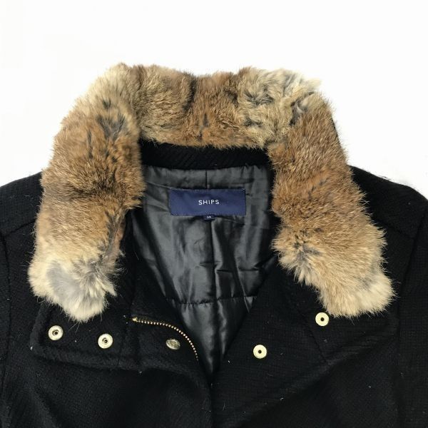 rue de B】ラビットファー＆アンゴラ65% ファーコート 美し