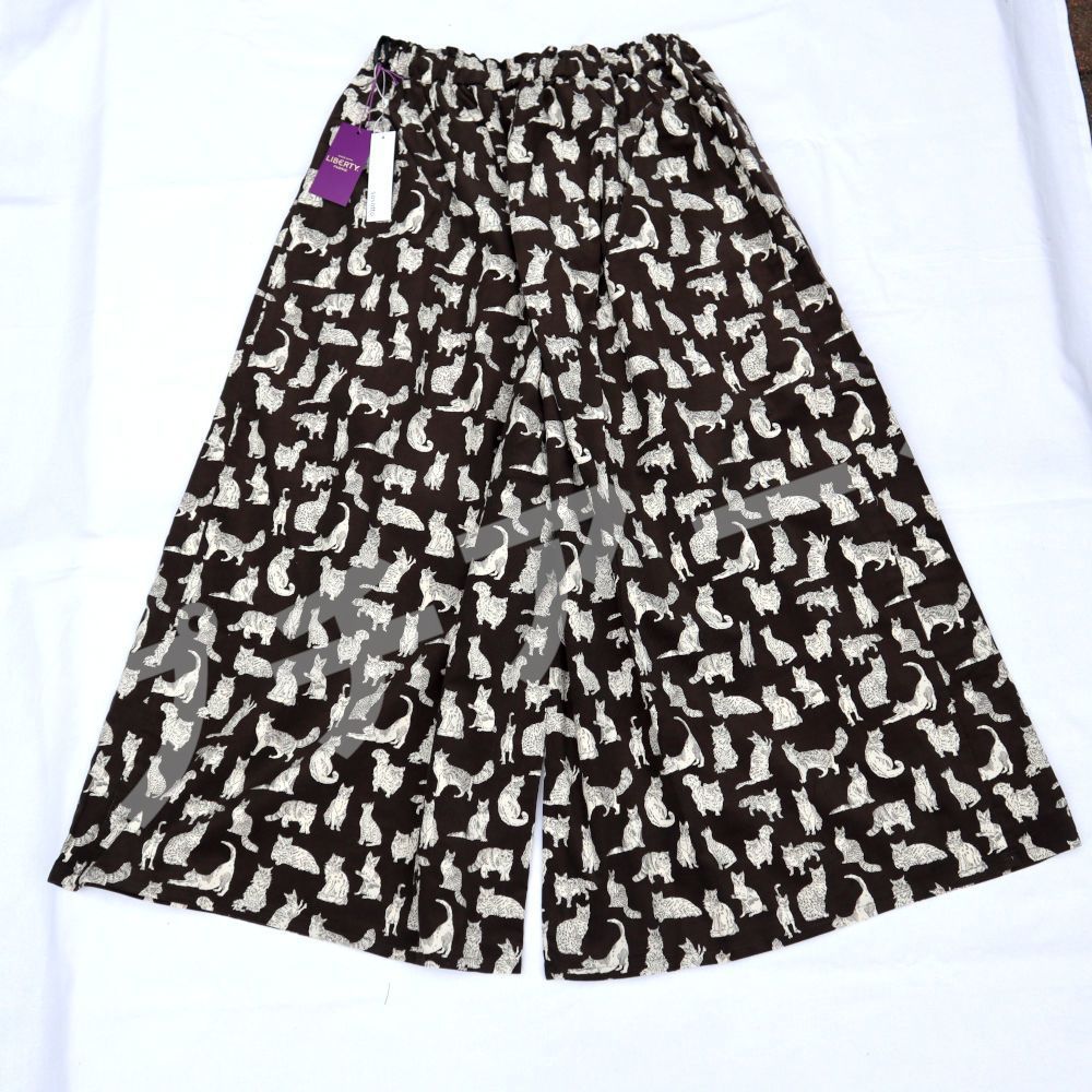 リバティ 定価18 700円 コーデュロイ スカート見えパンツ キュロット LIBERTY. 42552946-05 チャコールブラウン WWW_DECORATOM_COM_BR