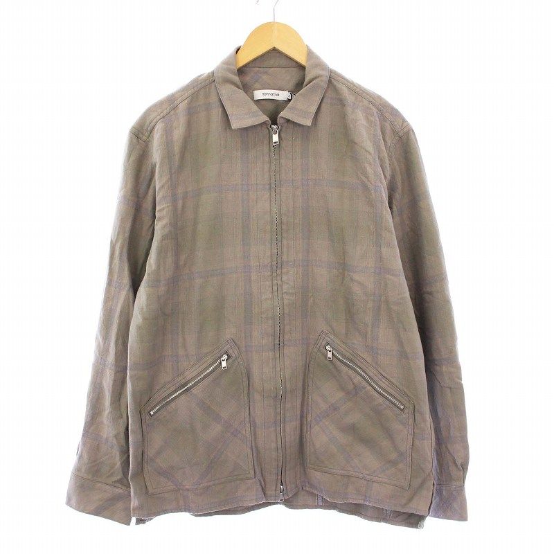 ノンネイティブ nonnative RANCHER SHIRT JACKET C|W TWILL OMBRE PLAID ランチャーシャツジャケット チェック 4 ベージュ NN-SJ4201 |KH