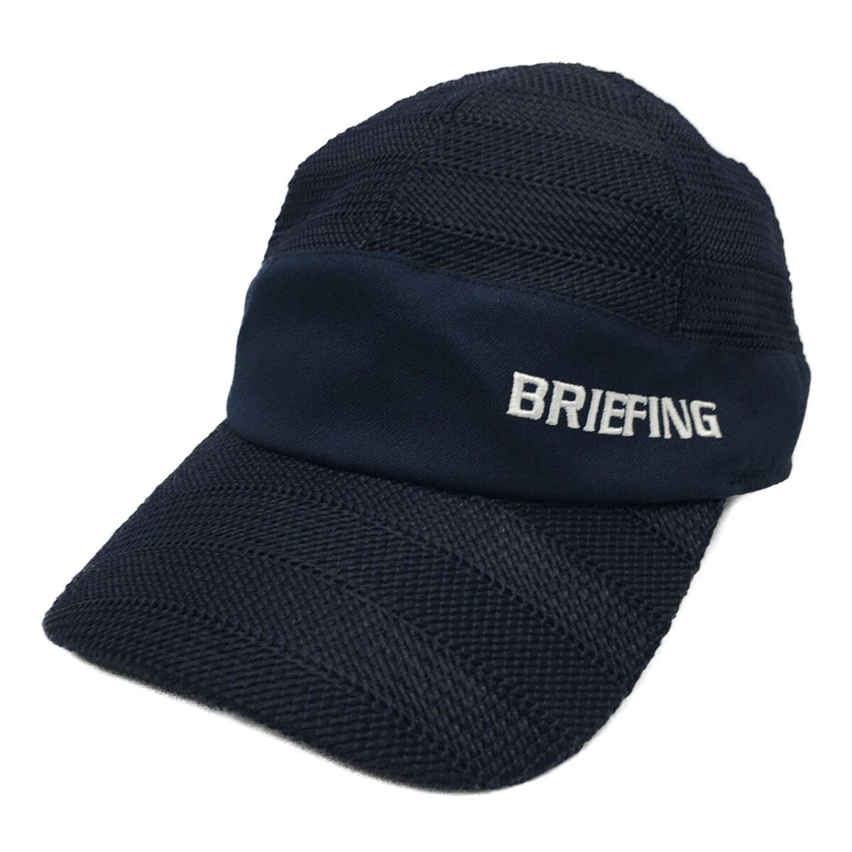 BRIEFING - coco 中古 ブリーフィング BRIEFING キャップ フリー ネイビー ストローキャップ メッシュ仕様 刺しゅうロゴ 中古 ブリーフィング BRIEFING キャップ フリー ネイビー